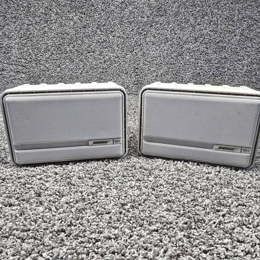 Bose 151 Indoor/Outdoor Environmental Speakers Pair White– Tested Works